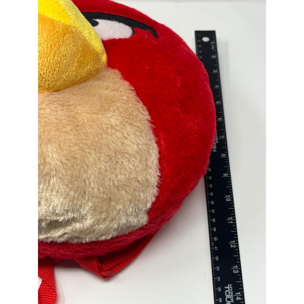 Angry Birds Red Bird Plush Backpack Rovio 2012 Accessory Innovations Red Furry - Picture 10 of 11
